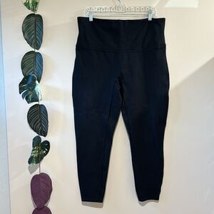 SPANX Black High Waist‎ Leggings Size 1X Ponte Knit